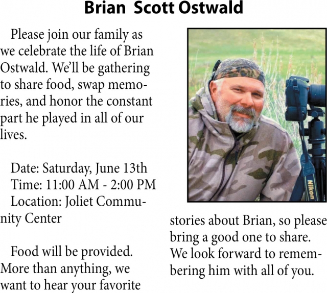 Brian Scott Ostwald, Obituaries, Glendive, MT