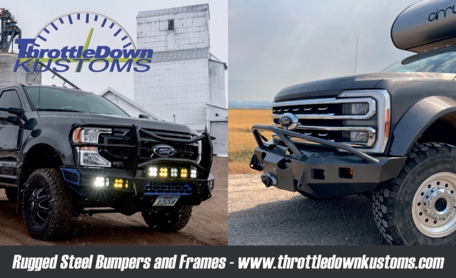 Rigged Steel Bumpers and Frames, ThrottleDown Kustoms, Moore, MT