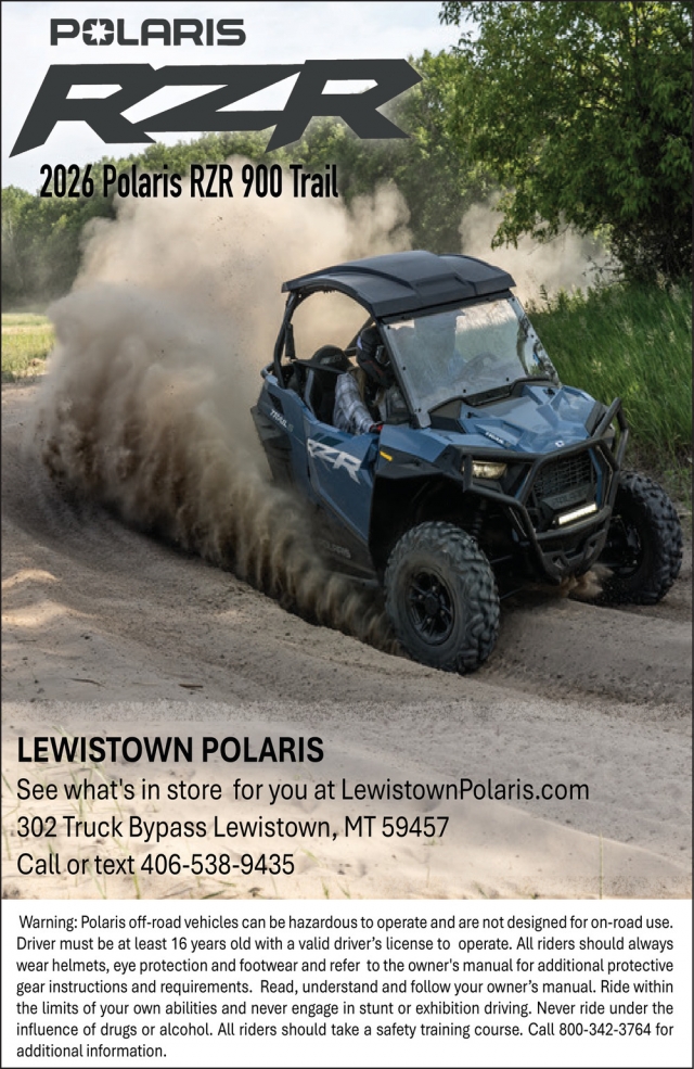 2026 Polaris RZR 900 Trail, Lewiston Polaris, Lewistown, MT