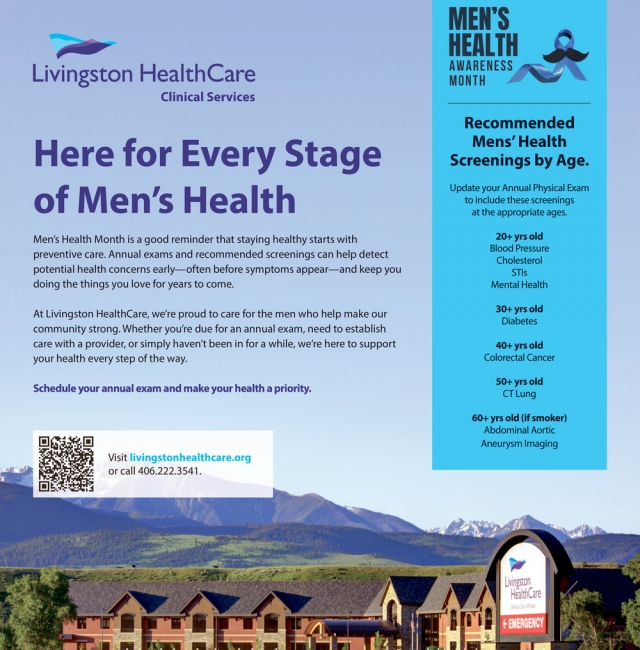 Men's Health, Livingston Healthcare, Livingston, MT