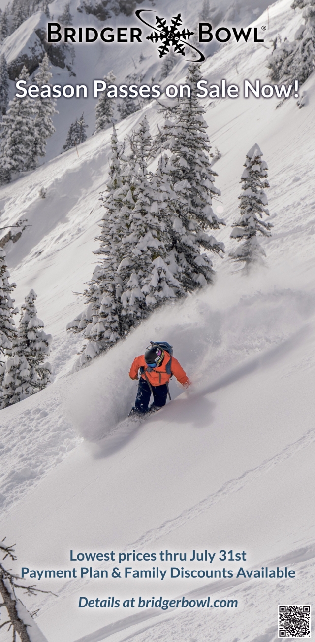 Season Passes on Sale Now!, Bridger Bowl, Bozeman, MT