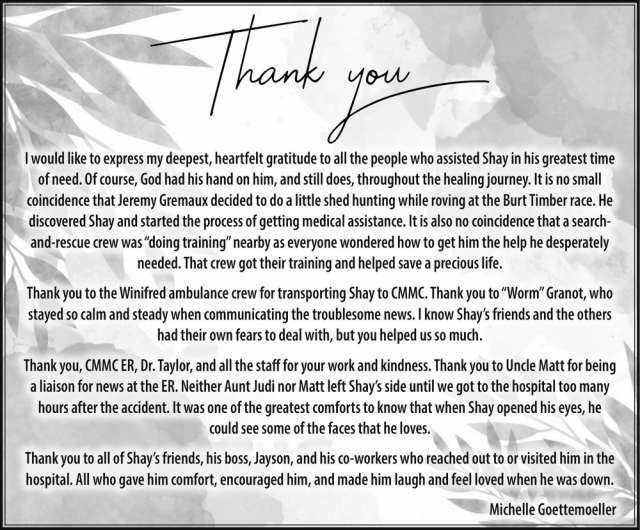 Thank You, Michelle Goettemoeller