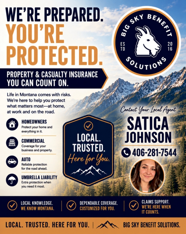 Insurance Agent, Big Sky Benefit Solutions, Bozeman, MT