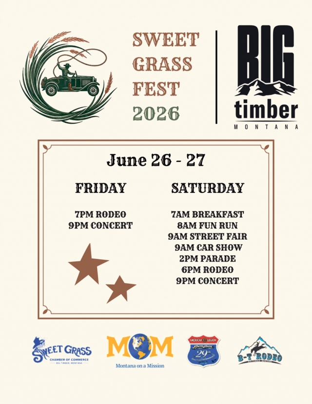 Sweet Grass Fest, Sweet Grass Fest 2026