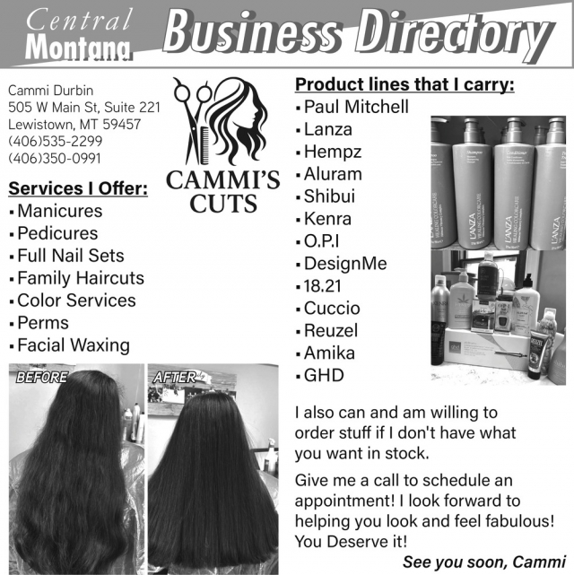 Manicures, Cammi's Cuts, Lewistown, MT