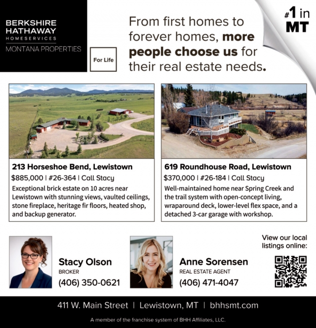 Realtors, Clearwater Montana Properties - Stacy Olson / Anne Sorensen