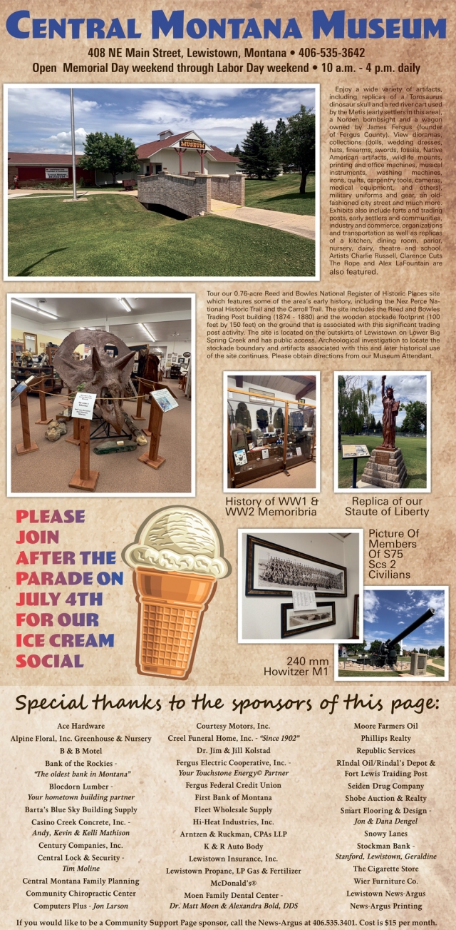 Museum, Central Montana Museum