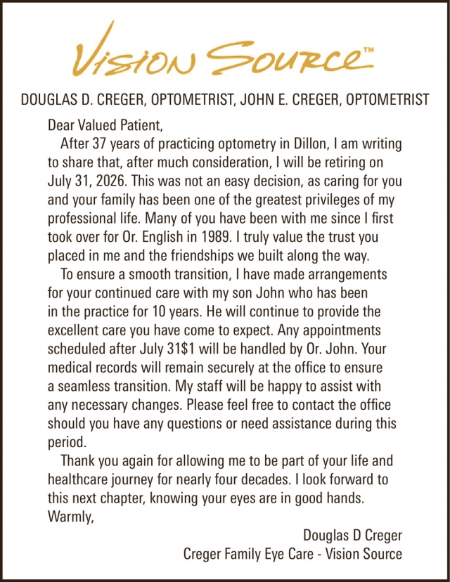 Comprehensive Eye Examination, Vision Source - Dillon, Dillon, MT