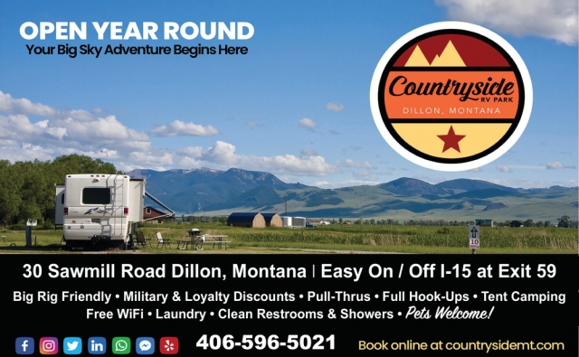 Open Year Round, Countryside RV Park