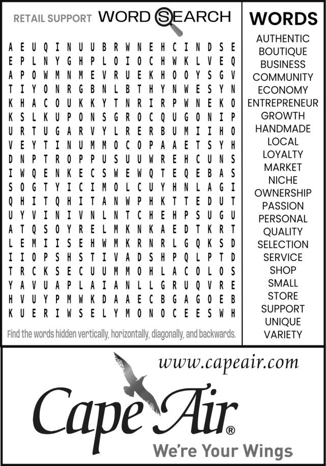 We're Your Wings, Cape Air, Hyannis, MA