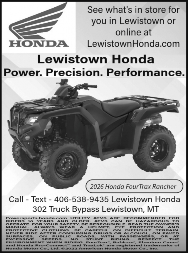 Power. Precision. Performance., Lewiston Honda, Lewistown, MT
