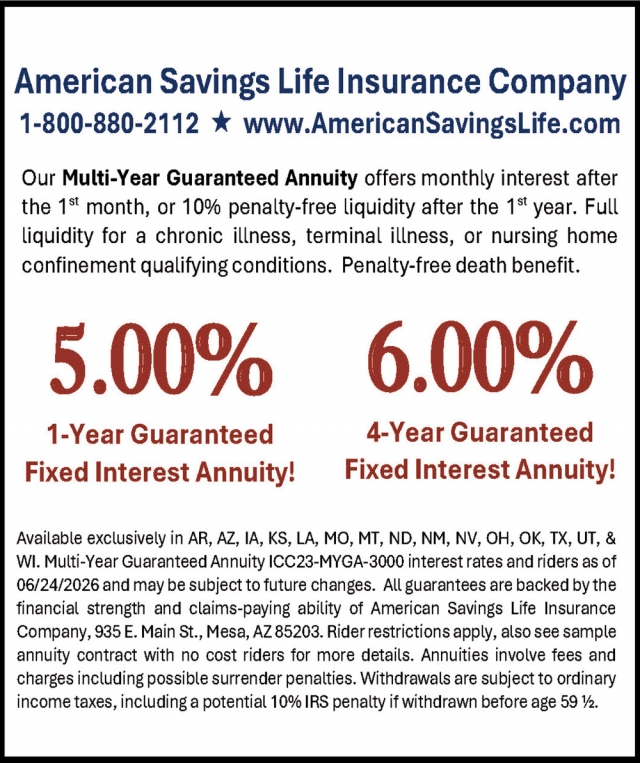 Insurance Services, American Savings Life Insurance Company