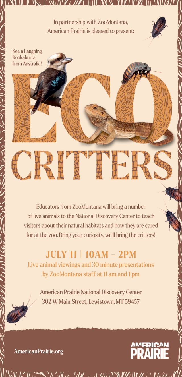 ECO Critters, American Prairie, Lewistown, MT