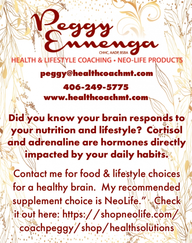 Health & Lifestyle Coaching, Peggy Ennenga, Columbus, MT