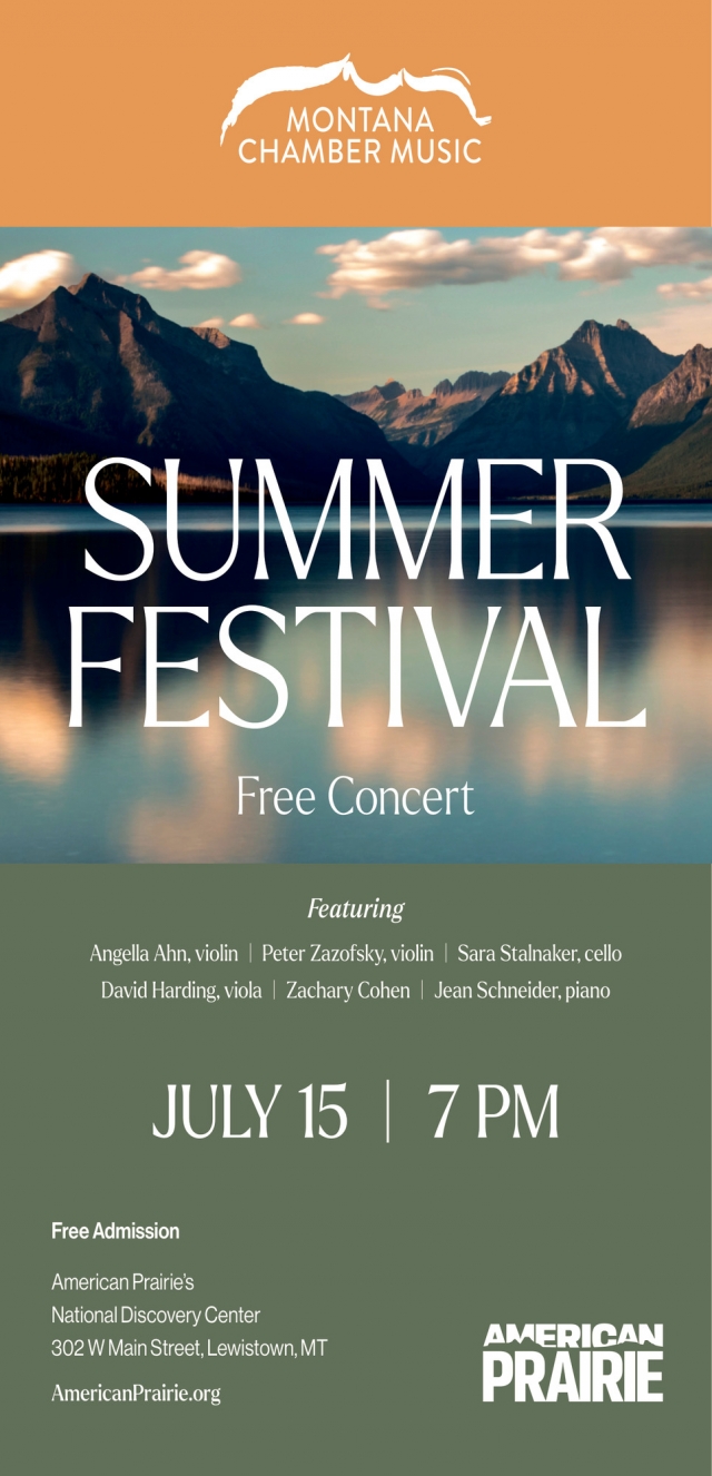 Free Summer Concert, American Prairie, Lewistown, MT