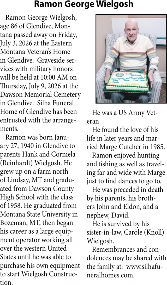 Honoring His Legacy, Ramon George Wielgosh