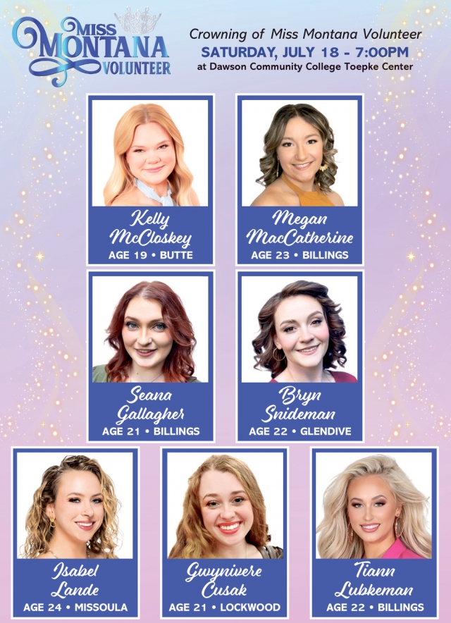 Volunteer Pageant, Miss Montana Volunteer (July 18, 2026)