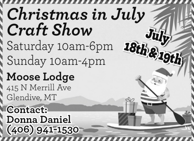 Summer Craft Show, Christmas in July Craft Show (July 18-19, 2026)