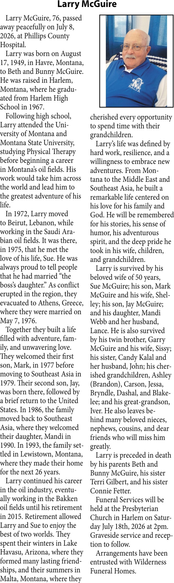 Forever in Our Hearts        , Larry McGuire