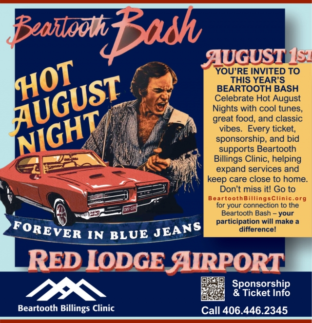 Charity Fundraiser Gala, Beartooth Bash- Hot August Night (August 1, 2026)