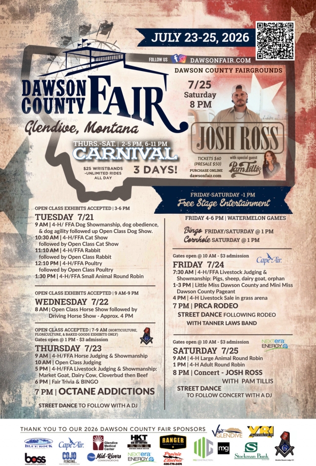 Fair, Rides & Concert, Dawson County Fair (July 23-25, 2026)