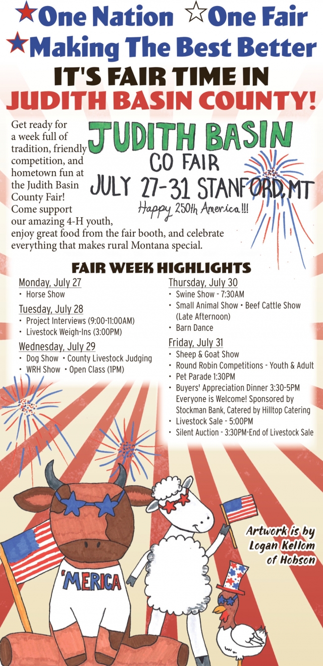 County Fair Week, Judith Basin County Fair, Stanford, MT