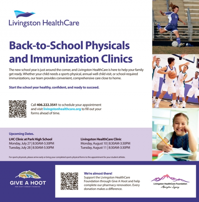 Schedule Your Checkup, Livingston Healthcare, Livingston, MT