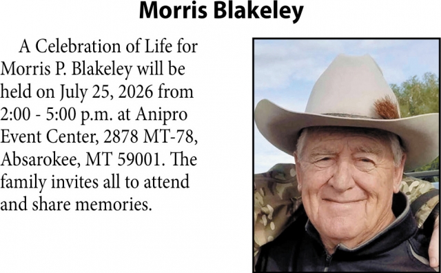 In Loving Memory, Morris Blakeley
