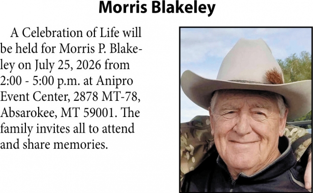 In Loving Memory, Morris Blakeley