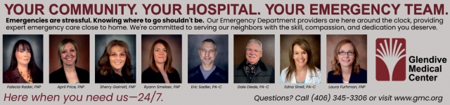24/7 Emergency Care, Glendive Medical Center, Glendive, MT