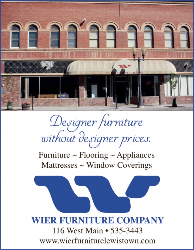 Designer Furniture Deals, Wier Furniture Company, Lewistown, MT