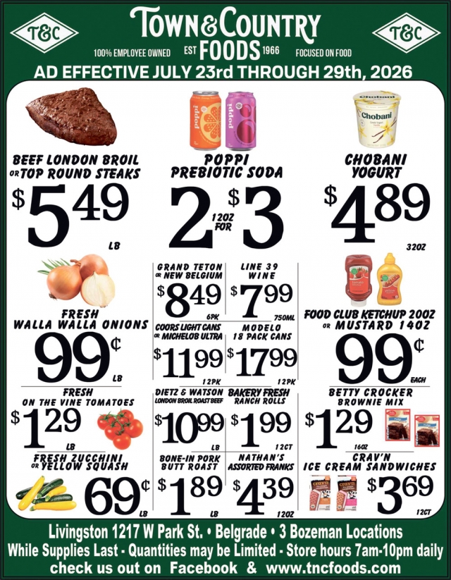 Save Big This Week , Town & Country Foods - Bozeman, Bozeman, MT