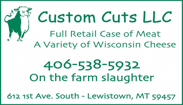 Farm Slaughter Services, Custom Cuts LLC, Lewistown, MT