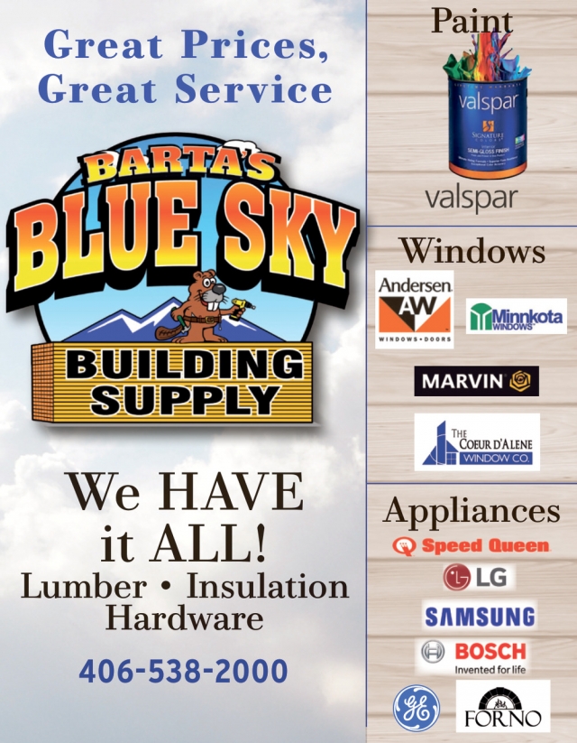 Lumber and Hardware Sale, Blue Sky Building Supply, Lewistown, MT