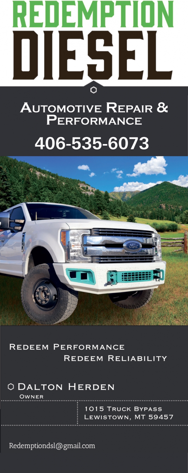 Truck Repair Specialist, Redemption Diesel, Lewistown, MT