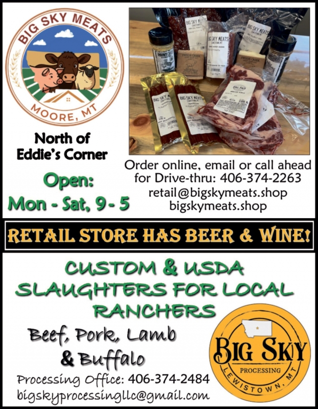 Meat Processing for Ranchers, Big Sky Processing, Moore, MT