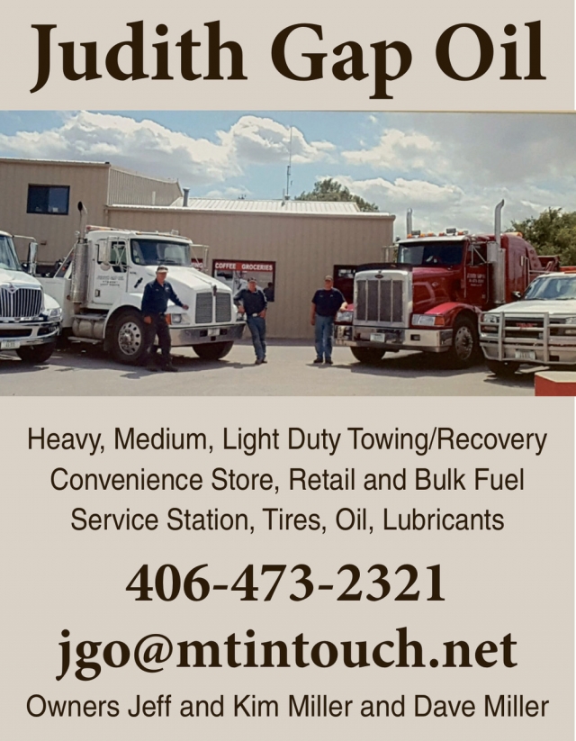 Towing & Fuel Service Stop, Judith Gap Oil, Judith Gap, MT