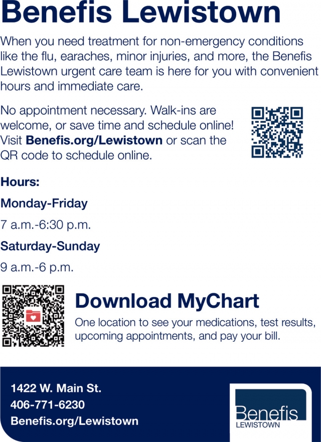 Fast Urgent Care Nearby, Benefis Lewistown, Lewistown, MT