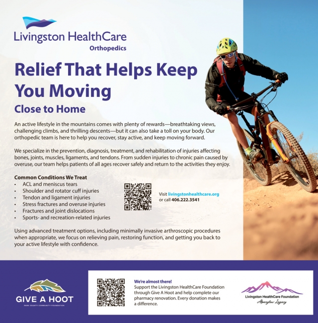 Trusted Orthopedic Team, Livingston Healthcare Orthopedic Services, Livingston, MT