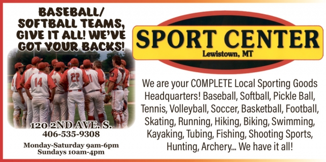 Shop Local Sporting Goods, Sport Center - Lewiston, Lewistown, MT