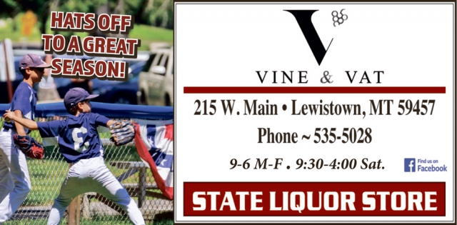 Raise a Glass, Shop Here, Vine & Vat, Lewistown, MT