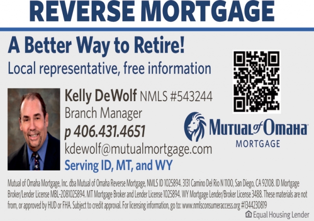 Smarter Retirement Starts Here, Kelly DeWolf - Mutual of Omaha Mortgage, Helena, MT