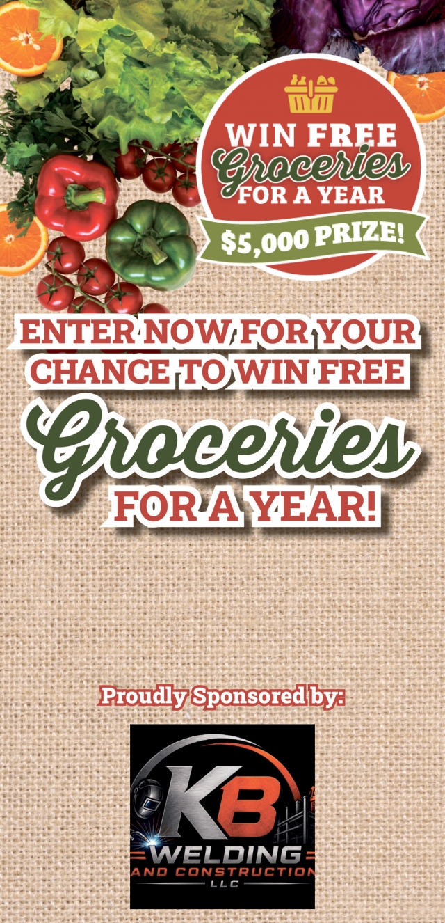 $5,000 Grocery Giveaway, KB Welding and Construction, LLC