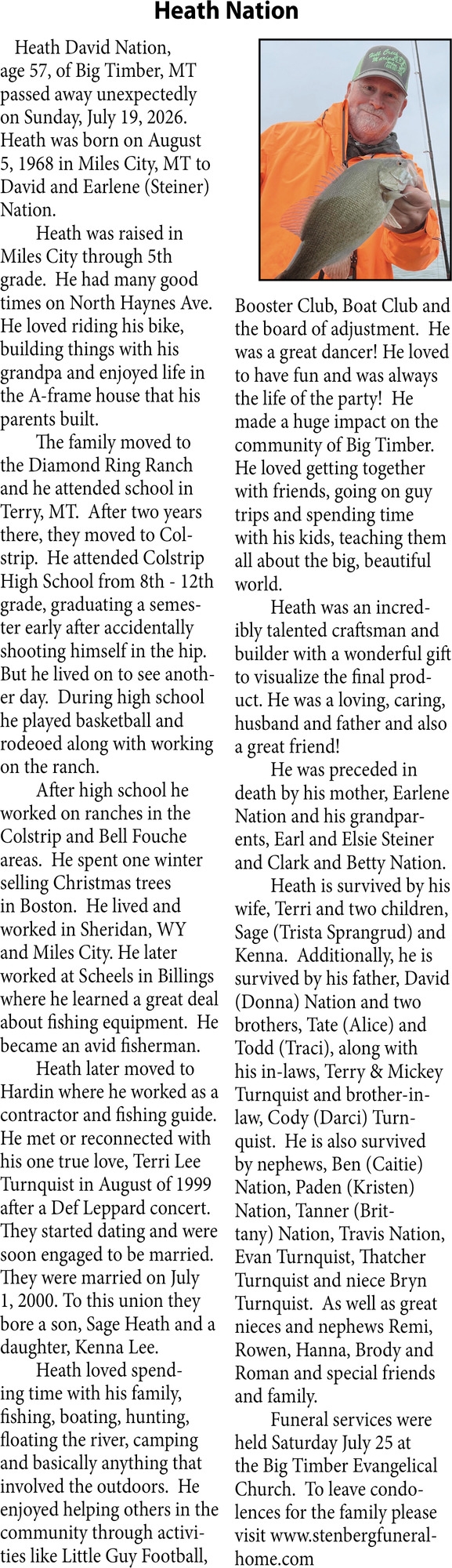 In Loving Memory, Heath Nation