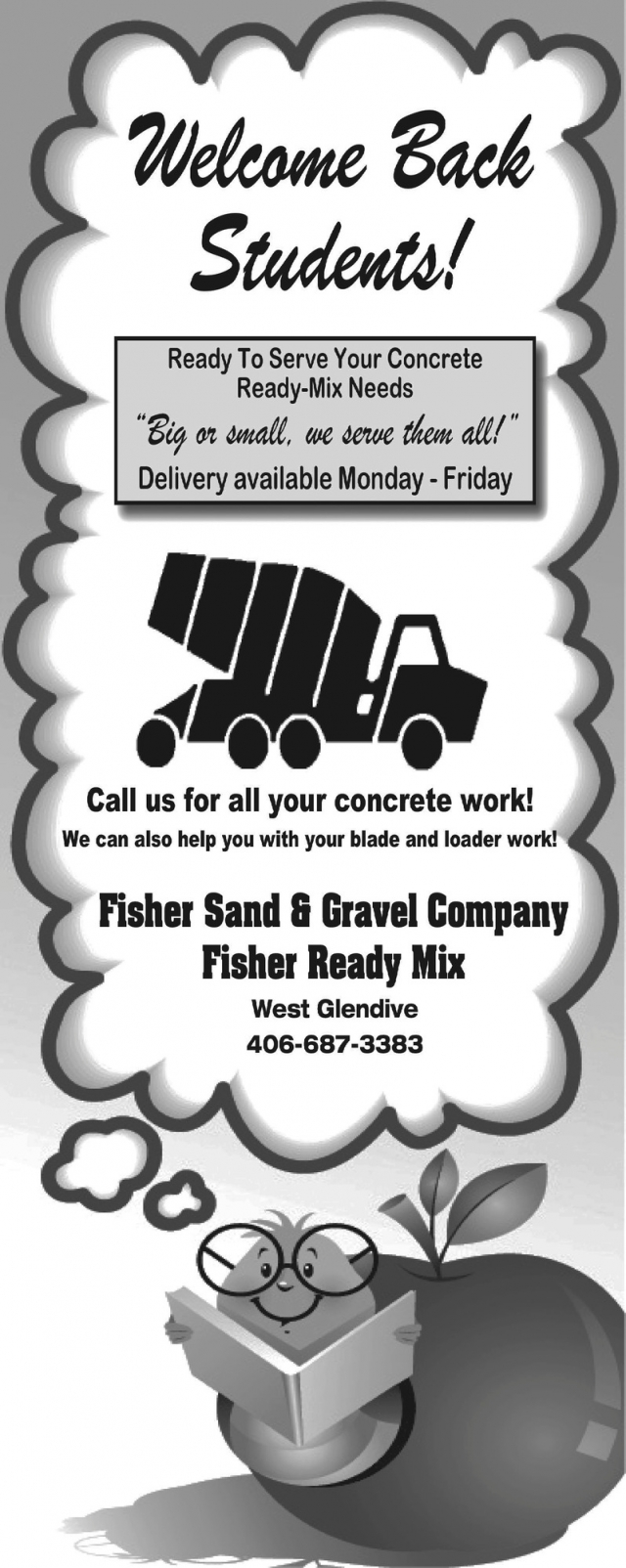Ready-Mix Concrete Supply, Fisher Sand & Gravel Co, Glendive, MT