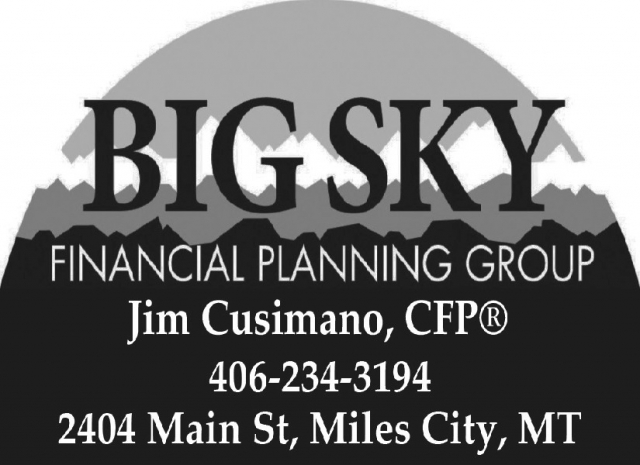 Trusted Financial Guidance, Jim Cusimano - Big Sky Financial Planning Group, Glendive, MT