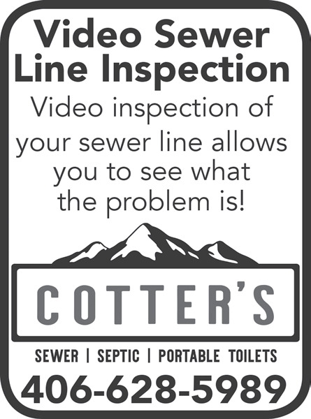 Sewer Line Camera Service, Cotter's, Laurel, MT