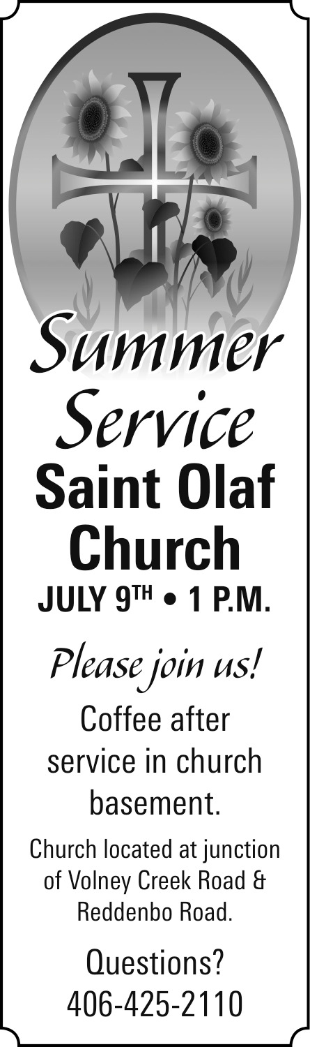Please Join Our Church Service, Saint Olaf Church - Red Lodge, Red Lodge, MT