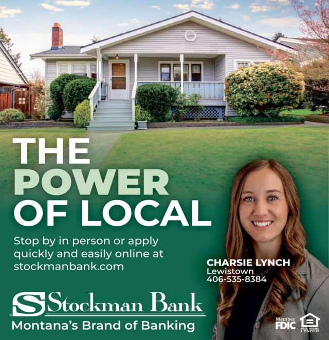 Local Home Loans Made Easy, Charsie Lynch - Stockman Bank, Lewiston, MT