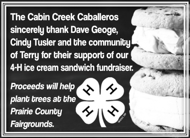 Thanks For Fundraiser Support, The Cabin Creek Caballeros